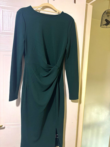 Green plain draped - plain,