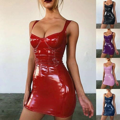 Women pvc faux leather mini - women's,