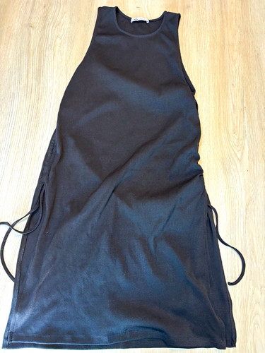 Zara black ribbed - black, bodycon