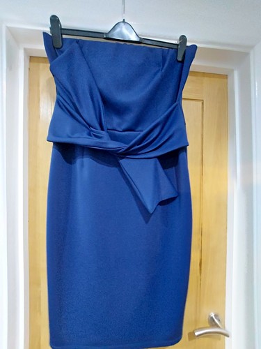 Dorothy perkins blue strapless - blue,