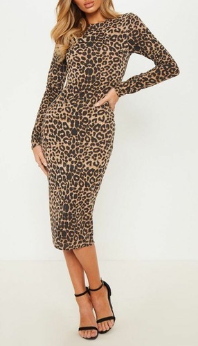 Ladies leopard print long - print,