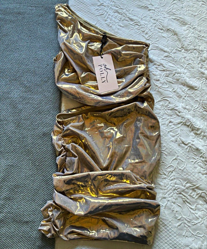 Polly gold satin one - polly,