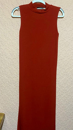 Prague rust ribbed bodycon - prague,