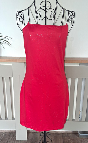 Chicme red glitter bodycon - chicme,
