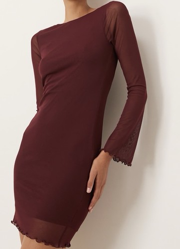 New look burgundy - new, midi
