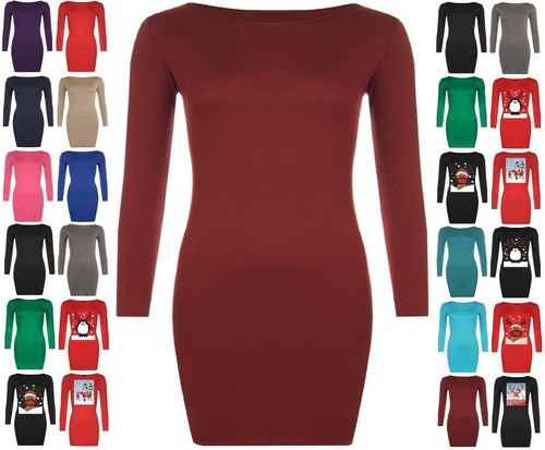 Womens long sleeve - long, bodycon