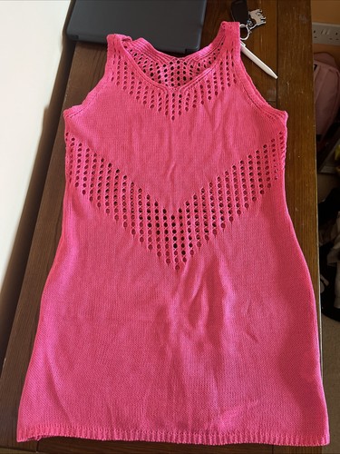 Pink size small beach cover - small, up