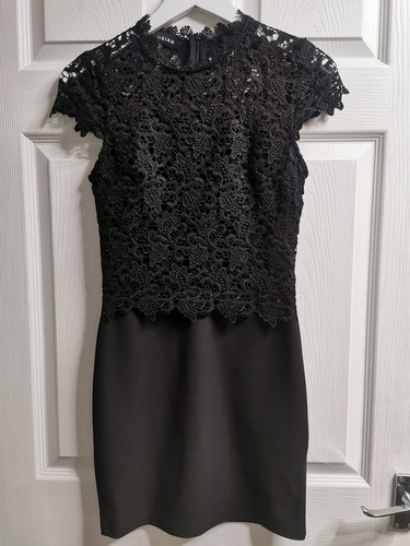 Parisian black lace top - black,
