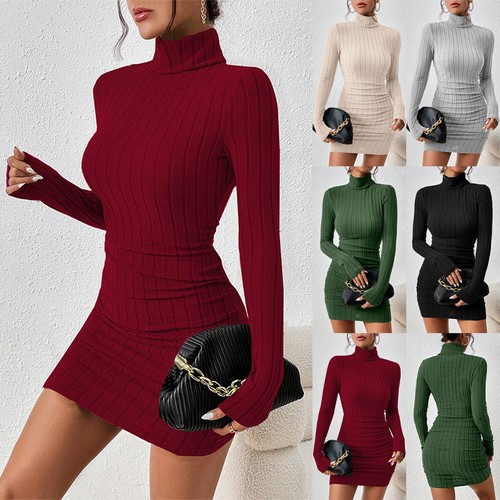 Ladies ribbed stretch long - ribbed,