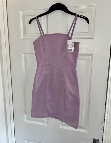 Lilac denim bodycon - h&m,