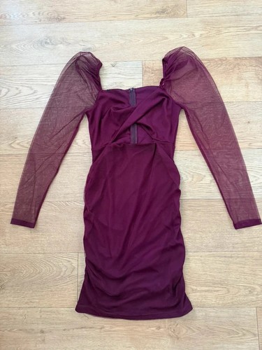Burgundy wine red bodycon - burgundy, mini