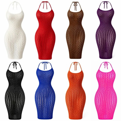 Mesh knitted halter - mesh,