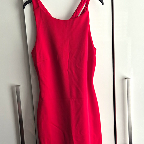 Red bodycon sweetheart - red,