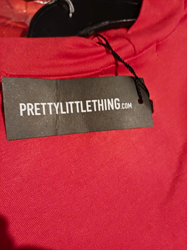 Prettylittlething red jersey - red,