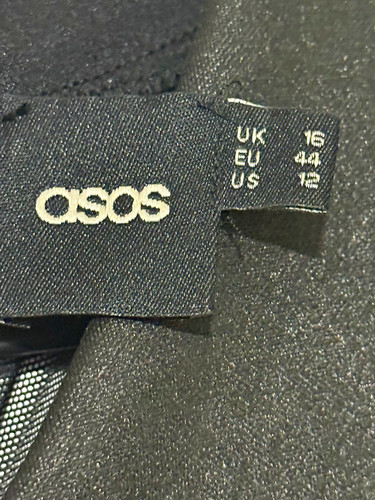 Asos black bodycon - black, midi