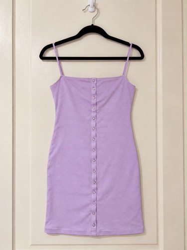 Bershka lilac strappy bodycon - bershka,