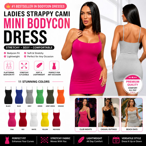 Ladies strappy cami mini - cami,