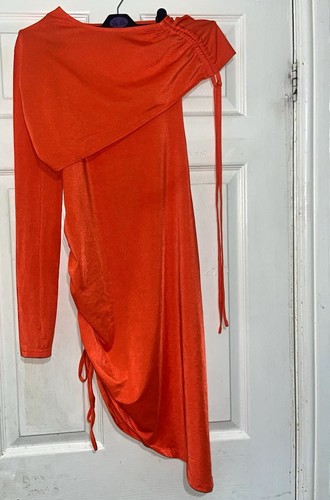Womens orange bodycon - womens, dress