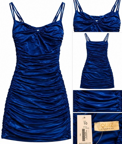 Ladies royal blue ruched - ladies,