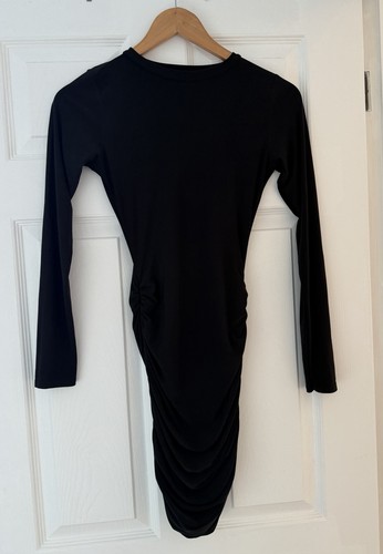 Missguided black ruched - black,