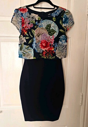 Ladies bodycon black floral - ladies,