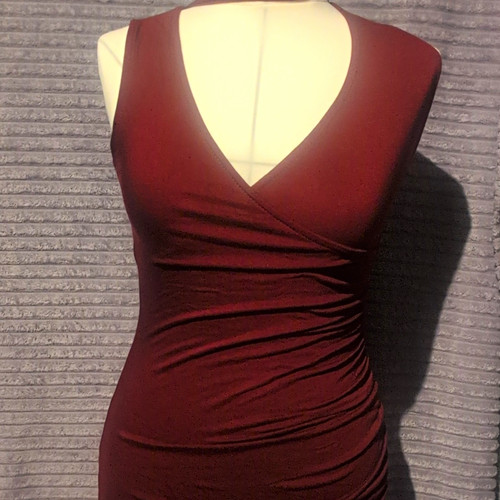 Women burgundy bodycon - women's,