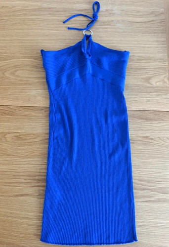 Mng blue ribbed - ribbed, halter