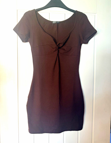 Shein brown neck - brown, v-neck