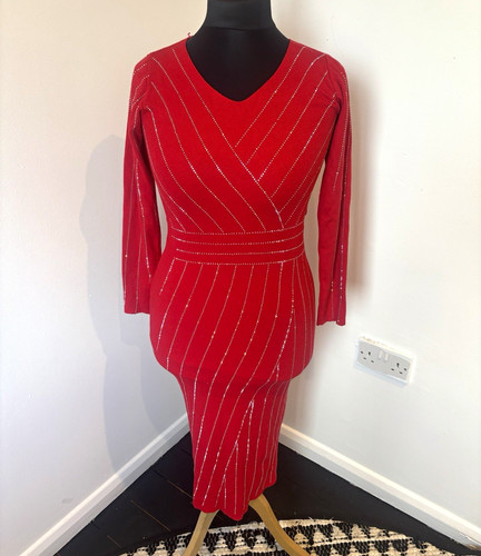 Women red bodycon - bodycon, midi