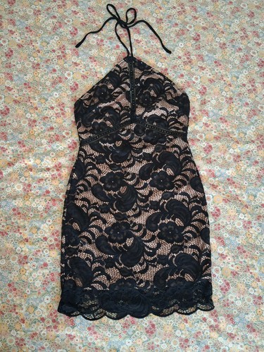 Missguided black floral lace