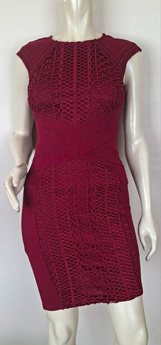 Lipsy burgundy lace panel - lace,