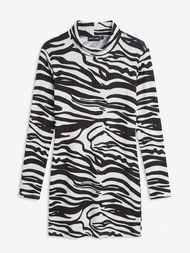 Prettylittlething zebra print - zebra,