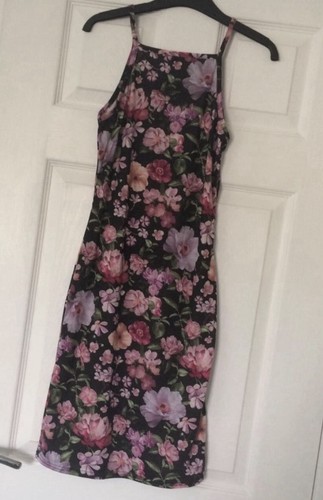 New look black floral high - black,