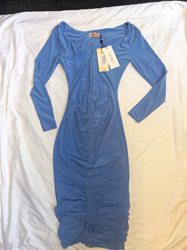 Club london blue ruched - l,