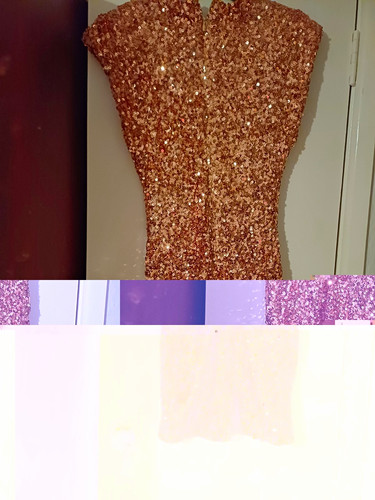 Paris rose gold sequin - paris,