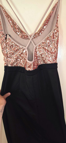 Boohoo black rose - rose, gold