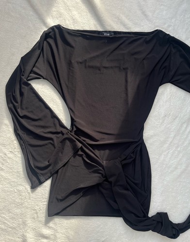 Long flared sleeve drape - long,