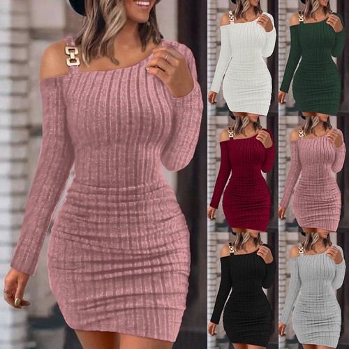Women ribbed cold shoulder - ribbed,