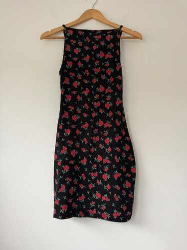 Asos design black red floral - asos,