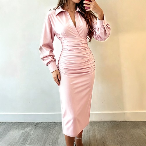 Women lapel collar shirt - women's,