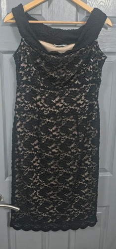 George black floral lace - black,