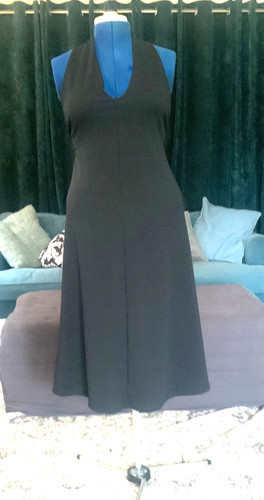 Zara black halterneck stretch