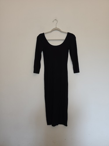 Sexy black backless - backless, fitted