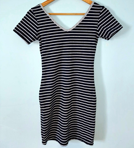 Blue grey striped - blue,