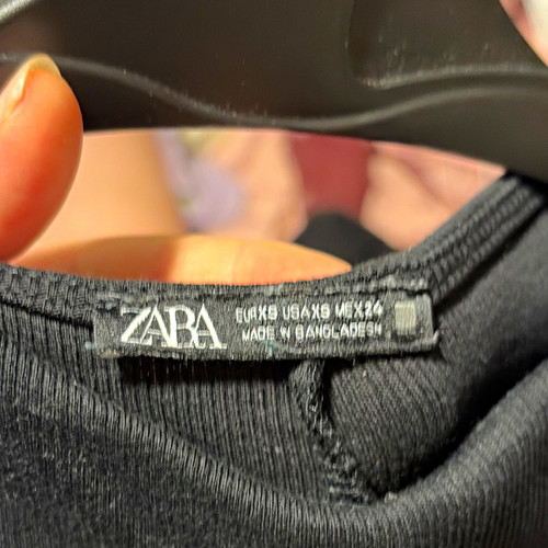 Zara black bodycon long - zara,