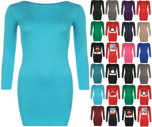Womens long sleeve - long, bodycon